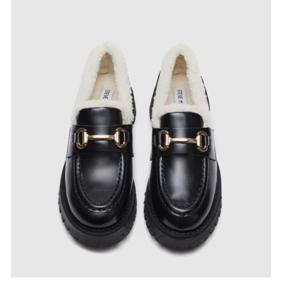 Steve Madden Fur Lined Lando Loafers - Picture 2 of 4